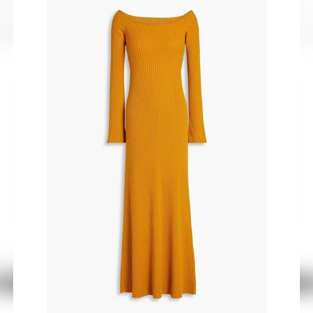 Chloe Mustard Long Sleeve Dress